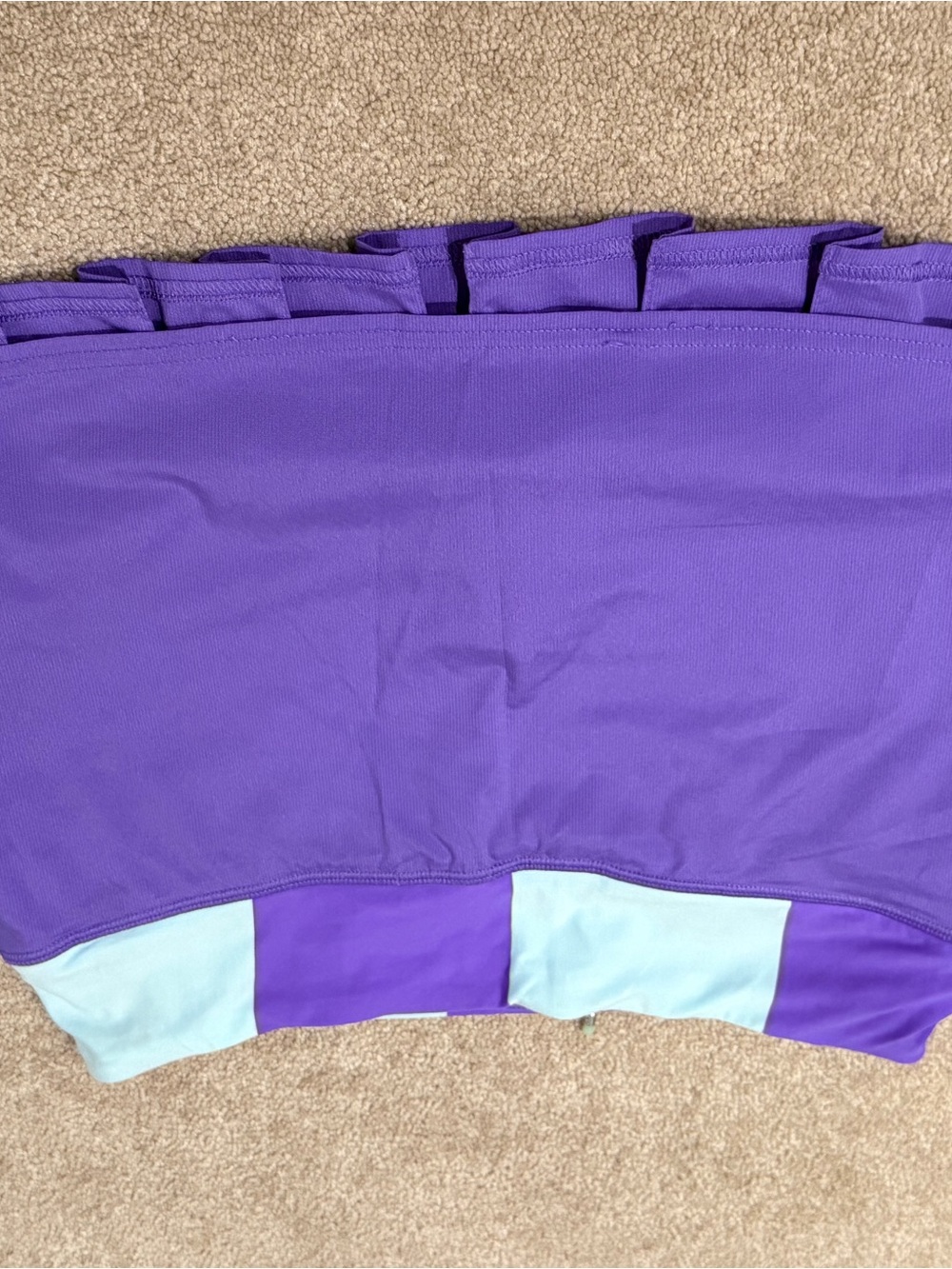 lululemon athletica Purple and Light Blue Ruffle Hem tennis skirt